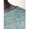 Błyszczący zielony sweter w stylu OVERSIZE ze srebrną niteczką